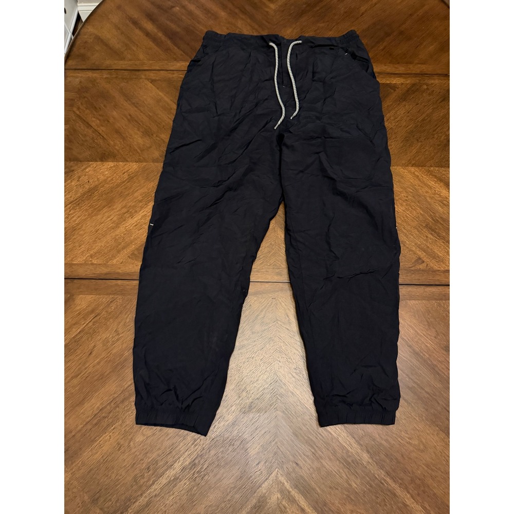 Gymshark Black Windbreaker Joggers XXL Tapered Lightweight Track Pants